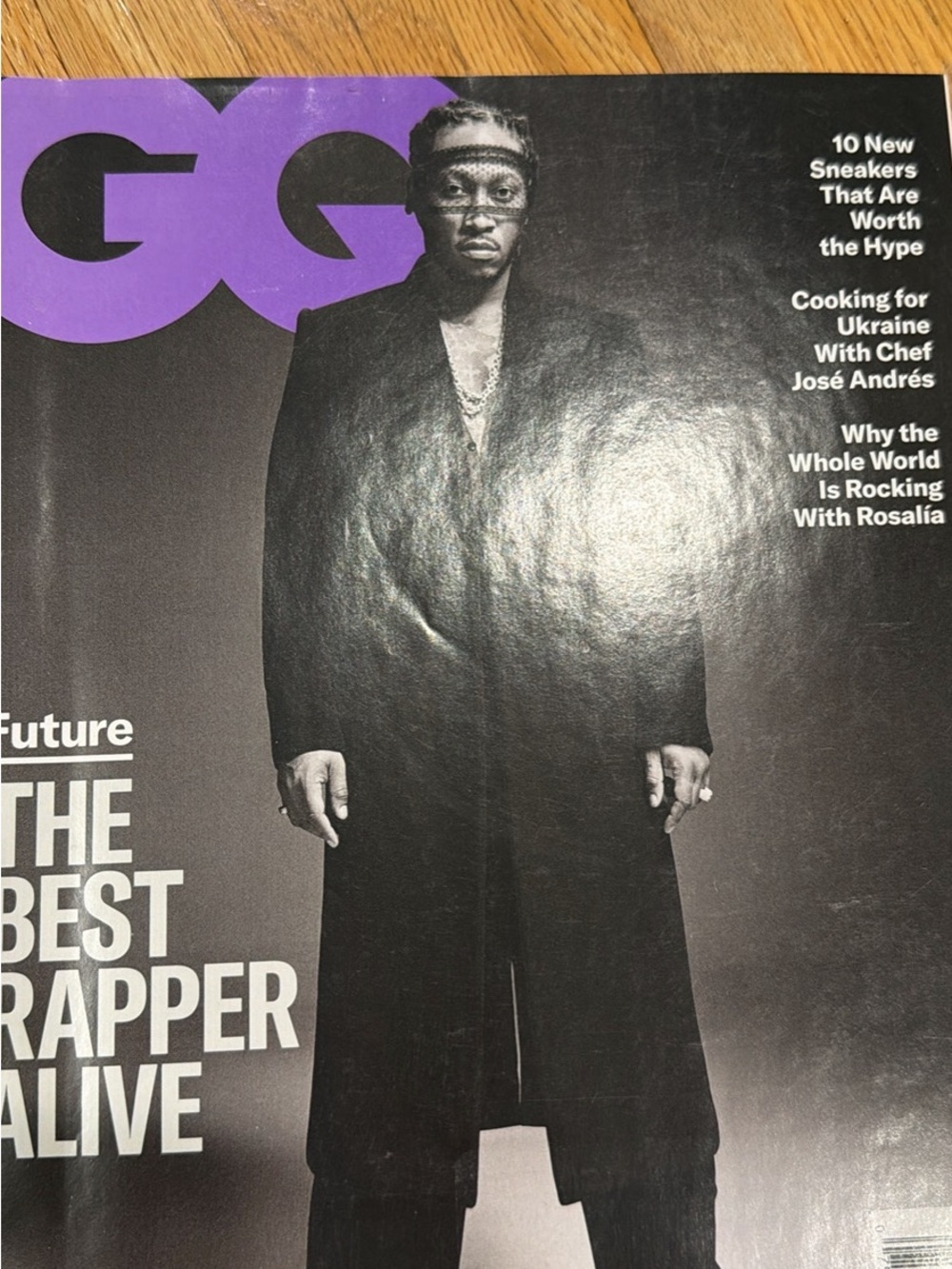 GQ Magazine Cover Featuring Future - Black & Purple Accent